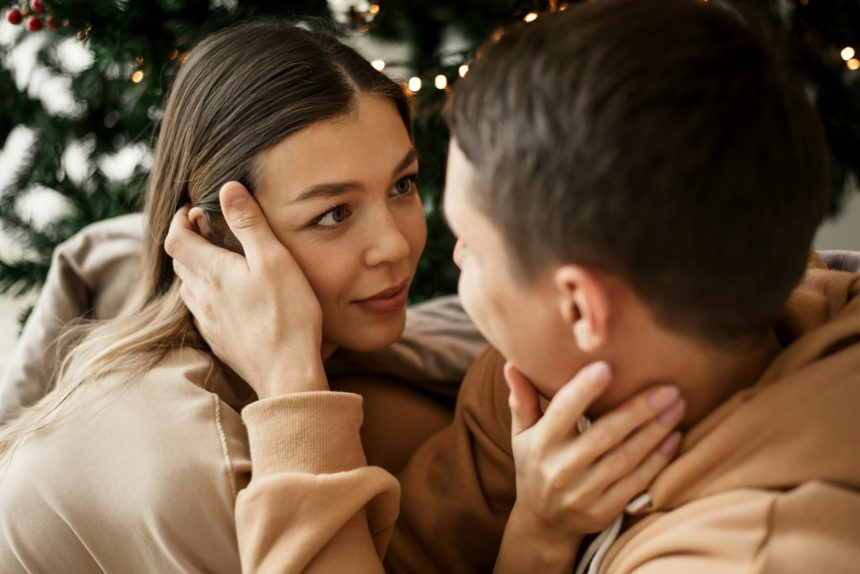 Portrait of a young couple in relationship